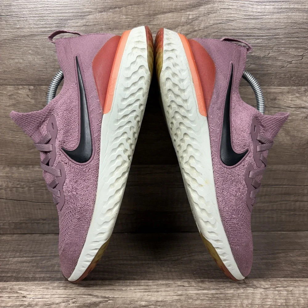Nike Epic React Flyknit 2 Pink Purple Womens Size 9.5 BQ8927-500 Running Shoes